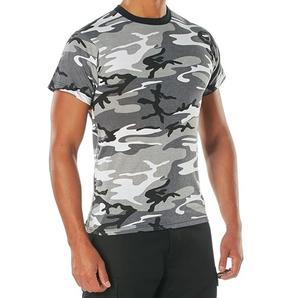 Camo couleur unie hommes coton Jersey T-Shirts à manches courtes hommes respirant séchage rapide extérieur t-shirt Camo randonnée chasse chemises - Product Image 1