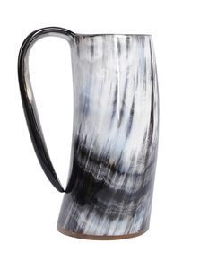 Tasse à corne Viking finie à la main en gros de qualité supérieure tasses à bière naturelles pour une utilisation en fête - Product Image 3
