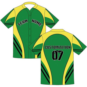 Maillot de baseball pour hommes personnalisé respirant et conception libre brodé en usine avec couleur de sublimation pour les équipes - Product Image 4