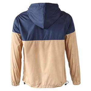 Veste coupe-vent unisexe en toile pour homme, coupe ajustée, légère, imperméable, respirante, avec logo sur le devant - Product Image 3