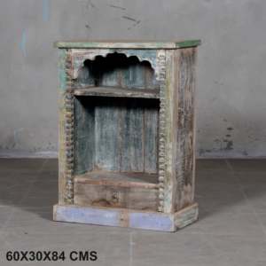 Mesita de Noche Moderna Rústica de Madera Maciza, Mueble de Dormitorio de Lujo con Carga Inalámbrica y Función Plegable para Uso en Casa o Apartamento - Product Image 5