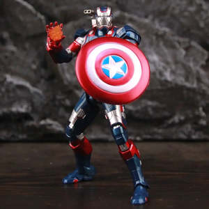 Figura de Marvel Iron Patriot de 17 cm, Modelo de PVC, Juguete Nuevo de Iron Man en Estilo de Dibujos Animados con Caja de Buena Calidad - Product Image 4