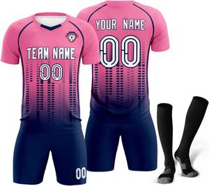 เสื้อฟุตบอลแบบระเหิดชุดเครื่องแบบสั้นสำหรับผู้ชายเสื้อกีฬาฟุตบอลแบบซับลิเมชันเสื้อโพลีแขนสั้นสำหรับผู้ชาย - Product Image 1