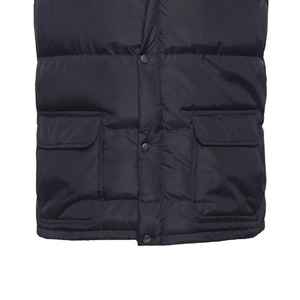 Meilleure qualité 100% polyester sans manches doudoune hommes vestes hiver extérieur fermeture éclair avec col tournant épais toile matériel - Product Image 5