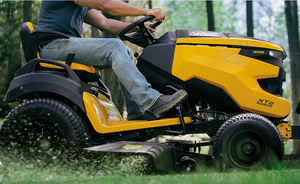 Tondeuse autoportée jaune à essence avec siège, volant et grande plateau de coupe, pour jardin, ferme et sentiers, DIY OEM - Product Image 3