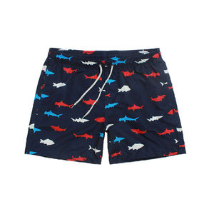 Shorts de bain d'été pour hommes de haute qualité Logo personnalisé imprimé couleur unie séchage rapide taille moyenne Shorts de sport de plage en gros - Product Image 2
