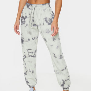 Custom Heavyweight Acid Wash Straight Joggers <b>Pant</b> High Mid Waist Street Wear Elastic Closure Hip Hop Casual Style for Winter - Product Image 3