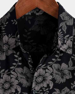 Camisa Hawaiana Estilo 2026 ODM/OEM para Hombre, Camisa Hawaiana Personalizada con Estampado de Flores Mixtas, Camisas de Vacaciones en la Playa, Talla 6XL para Otoño - Product Image 6