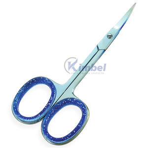 Tijeras para cutículas de hoja afilada de acero inoxidable recta de belleza de calidad superior para cuidado de uñas preciso y profesional acabado dorado - Product Image 3