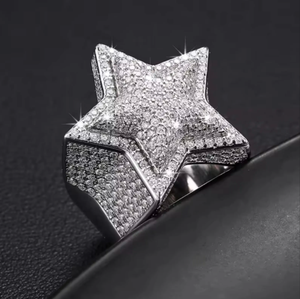 Hot Selling VVS Moissanite 925 Sterling <b>Silver</b> Original White Gold Plated Engagement <b>Ring</b> Wedding Gift <b>Men</b> Women Diamond - Product Image 4