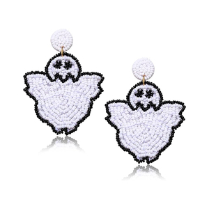 Wholesale New Halloween Christmas Accessories Gold Plated Pumpkin Skull Drop Earrings Trusted Wholesaler - Product Image 6