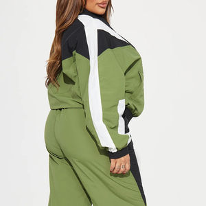 Ensemble coupe-vent pour femmes, style hip-hop personnalisé, imperméable, ensemble de vêtements de sport 2 pièces, ensemble coupe-vent décontracté pour femmes - Product Image 3