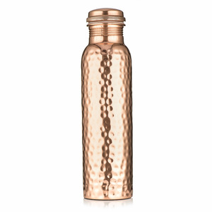 Bouteilles en cuivre écologiques artisanales de qualité supérieure, offrant des bienfaits antimicrobiens naturels pour la santé, luxe 950 ml pour le yoga - Product Image 4