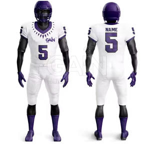 Tenues de football américain pour hommes de qualité supérieure, design 2025, respirantes, manches courtes - Product Image 1