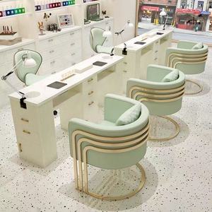 Professioneller Moderner Maniküretisch mit Staubabsaugung und LED-Lampe Robuster Nageltisch für Salon Spa Mall Schönheitsmöbel - Product Image 2