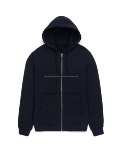 เสื้อมีฮู้ดผ้าฝ้ายโพลีเอสเตอร์สำหรับผู้ชายเสื้อมีฮู้ดผ้าคอตตอนน้ำหนักมากกำหนดโลโก้ได้เอง - Product Image 4