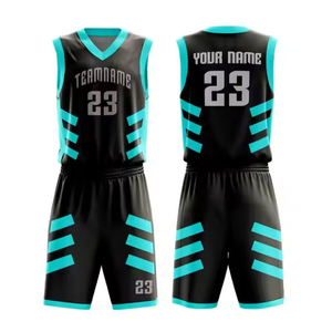 Los uniformes de baloncesto de tamaño XL más vendidos, colores personalizados, secado rápido, transpirable, diseño atractivo, Impresión de logotipo personalizado para el verano - Product Image 1