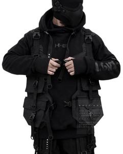 Techwear <b>Jacket</b> Tech Wear Spring and Autumn Trend Brand Black Couple Tops <b>Men</b> Leather Waterproof Outdoor Sports <b>Jacket</b> - Product Image 1
