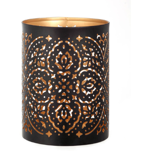Lanterne décorative en fer forgé marocain noir pour la décoration de la maison pour Diwali - Product Image 3