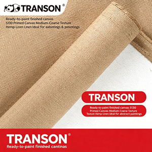 Rouleau <span class=keywords><strong>de</strong></span> toile personnalisable Transon Textile <span class=keywords><strong>en</strong></span> chanvre et lin, texture moyenne, 5130, <span class=keywords><strong>vente</strong></span> <span class=keywords><strong>en</strong></span> gros, toile à peindre vierge tendue, différentes tailles - Product Image 2