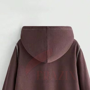 Sweat-shirts à capuche zippés en coton 100% avec strass, design personnalisé, solides, pour l'hiver, décontractés, séchage rapide pour hommes - Haute qualité, meilleur prix - Product Image 4