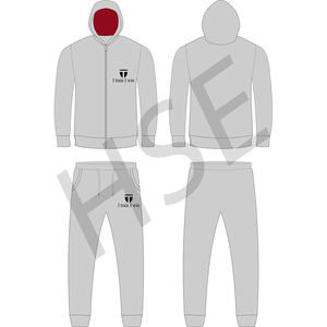 ชุดวอร์มผ้าฝ้ายขนแกะแบบมีฮู้ดสำหรับทุกเพศ - Product Image 1