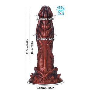 Dildo en silicone liquide Alien, multi-tailles, plug anal réaliste pour femmes - Product Image 5