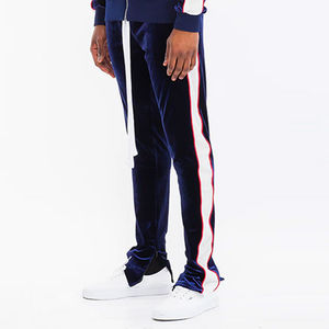 Ensemble de survêtement en molleton 2 pièces personnalisé délavé à l'acide, effet délavé soleil, avec pantalon de survêtement vintage évasé et sweat à capuche zippé pour homme - Product Image 5