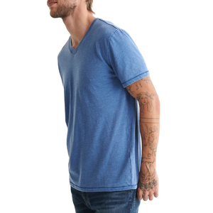 Camisetas de Manga Corta para Hombre al por Mayor, Cuello Redondo, 57% Poliéster, 43% Algodón, Transpirables, Lisas, OEM, Personalizadas con Serigrafía, Lavadas - Product Image 5