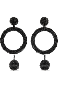 Pendientes de aro hechos a mano con cuentas de semillas de cristal con estilo amarillo para niñas y damas, pendientes de aro con cuentas de semillas de diseño único - Product Image 2