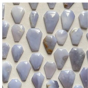 Calcedonia café cabujón corte ovalado 3mm piedras preciosas sueltas de alta altura del artículo alta calidad Natural - Product Image 3