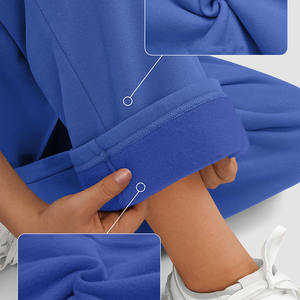 Gran oferta, pantalones de chándal acampanados, cintura con cordón de alta calidad, pantalones de chándal acampanados de Color sólido pesado para mujer - Product Image 6