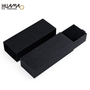 Caja de regalo de papel rígido rectangular larga, negra mate, personalizada de fábrica, para ramo de flores, paraguas, reloj, bolígrafo, cinturón, tubo de vino - Product Image 5