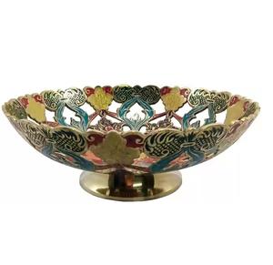 Cuenco de fruta de alta calidad con lazo de latón más popular, cuenco de comida y aperitivos de metal hecho a mano. - Product Image 3