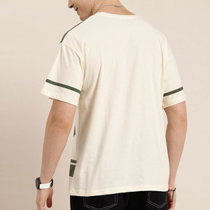 T-shirt de grande taille de couleur unie de meilleure qualité et de haute qualité du fabricant pakistanais pour hommes T-shirt à col rond pour hommes de haute rue à sortie d'usine - Product Image 2