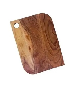 Tabla de cortar de madera de acacia acabada a mano Tabla de cortar de madera pulida a mano antigua para cocina. - Product Image 1