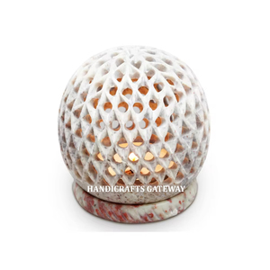 El Mejor Artículo de venta en línea, portavelas de luz de té tallado con esteatita Natural para decoración del hogar, fabricación de Navidad y Diwali - Product Image 1