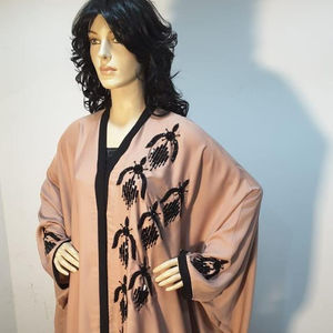 Dubai Beautiful Black Traditional Islamic Polyester Long Sleeve Women's Moroccan <b>Style</b> Handcrafted <b>Kaftan</b> Abaya Long Muslims - Product Image 1