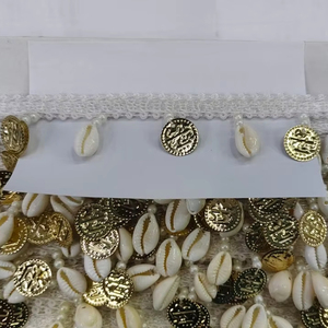 High Quality Eco-Friendly Kodi Latkan Lace Sarees Lehenga Dresses with Dupattas Bags Premium Embellishment <b>Trim</b> for Home Decor - Product Image 1