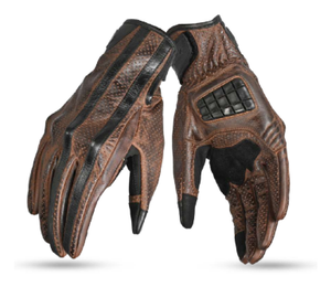 Gants de moto courts pour homme/femme, en cuir respirant, pour la course à moto - Product Image 5
