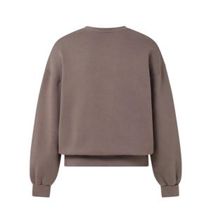 Sweat-shirts pour hommes de couleur unie, basiques, en coton mélangé, best-sellers, nouvelle arrivée, logo personnalisé en usine, 100% coton, polaire, col rond, pull - Product Image 2