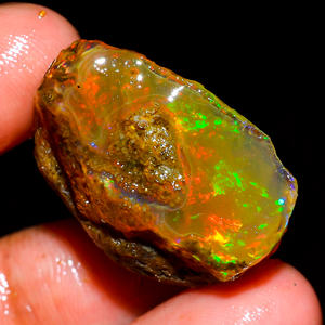 Pierre précieuse brute d'opale éthiopienne, pierre précieuse en vrac, opale de feu multiple, opale éthiopienne brute, pierre précieuse d'opale naturelle, 47.5 Cts. R-83 - Product Image 4