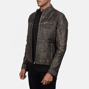 Fabricante Mayorista de Ropa Urbana Personalizada, Chaqueta de Cuero Genuino para Hombre, Proveedor de Ropa Exterior de Moda, Ropa Casual - Product Image 4
