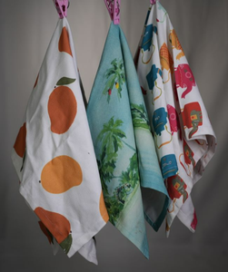 Ensemble de torchons de cuisine personnalisés 100 % coton rayés, séchage rapide, jetables, hypoallergéniques, imprimés floraux, à suspendre, pour la maison et la cuisine - Product Image 6