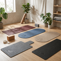 Tapis de yoga Sansd avec logo personnalisé, en caoutchouc naturel PU, 5 mm, antidérapant, écologique, durable, vente en gros d'usine, tapis de yoga pour Pilates et fitness