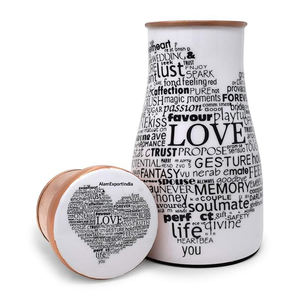 Decoración de dormitorio Botella de agua de cobre Meena Diseño impreso Fuente de sensación de corazón Tarro de agua atractivo Calidad Premium Precio más bajo - Product Image 1