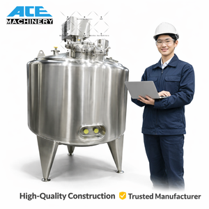 100L 1000 Liters 5000L Stainless Steel Electric Heating Mixing Tank With Agitator Mixer Tank Double Jacketed Mixing Tank - Product Image 5