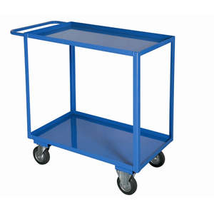 Carrito de Almacenamiento de Alta Capacidad Maxi de 2 Niveles con 4 Ruedas Giratorias, 2 con Frenos, Tipo Vertical para Organización de Herramientas - Product Image 1