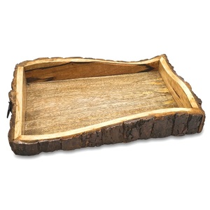 Bandeja de servicio decorativa hecha a mano, éxito de ventas, vajilla de catering, bandeja de madera para servir té, café, desayuno - Product Image 5