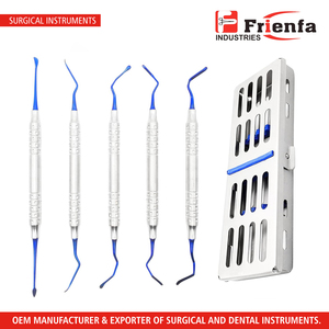 Kit de Procedimiento de Túnelización Vista, 5 Piezas, Instrumentos Dentales con Recubrimiento de Plasma Azul para Reposicionamiento de Encías Periodontales - Product Image 2